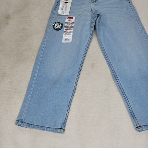 Wrangler Jeans Boys Loose Blue Sz 8 Regular Denim Pants Kids Skater Lot of 2 Kid - Picture 15 of 16